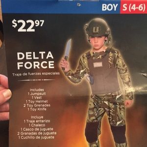 Halloween boys S 4-6 Delta force costume